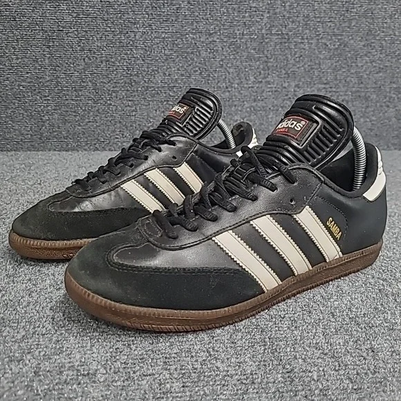 adidas gazelle silver green womens adidas Men's Samba OG 'Black Cream White Magic Beige' Sneakers 7 main image 1